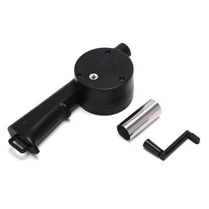 LMETJMA Hand BBQ Fan Outdoor BBQ Fan Air Blower For Barbecue Picnic Manual Grill BBQ Fan Fire Bellows BBQ Tools KC0266